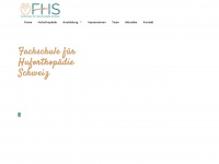 fachschule-huforthopaedie.ch Webseite Vorschau