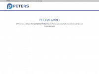 peters.gmbh Webseite Vorschau