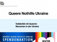 queere-nothilfe-ukraine.de Webseite Vorschau