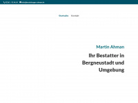 bestattungen-ahman.de Webseite Vorschau