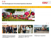 cdu-speckhorn.de Webseite Vorschau