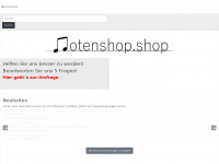 notenshop.shop Webseite Vorschau