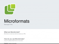 microformats.io Webseite Vorschau