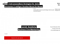 social-academy.at Webseite Vorschau