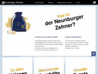 neunburger-zehner.de Webseite Vorschau