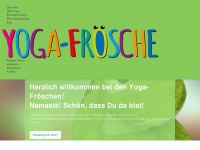 yoga-froesche.de Webseite Vorschau