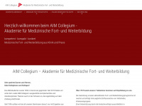 aim-collegium.ch Webseite Vorschau