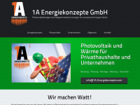 1a-energiekonzepte.com Webseite Vorschau