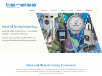 bareiss-testing.com Webseite Vorschau