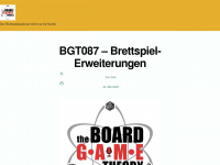 theboardgametheory.de Webseite Vorschau