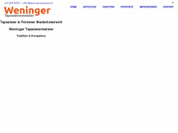 weninger-tapezierer.at Webseite Vorschau
