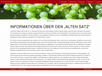 alter-fraenkischer-satz.de Webseite Vorschau
