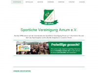 sv-arnum.com Webseite Vorschau