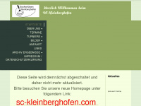 sc-kleinberghofen.de Webseite Vorschau
