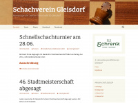 schach-gleisdorf.at Webseite Vorschau