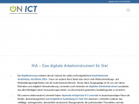 on-ict.ch Webseite Vorschau