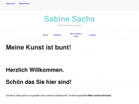 sabine-sachs.com Webseite Vorschau