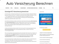 kfz-versicherung-berechnen.info Webseite Vorschau