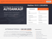 autoankauf-rodgau.de Webseite Vorschau