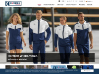 decker-teamwear.be Webseite Vorschau
