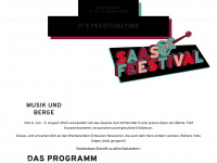 saasfeestival.ch Webseite Vorschau