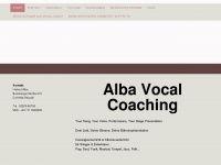 vocalcoach-alba.com Webseite Vorschau
