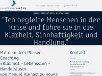 manuelkienast-coaching.ch Webseite Vorschau