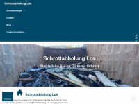 schrottabholung-los.de Webseite Vorschau