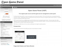 opengamepanel.org Webseite Vorschau