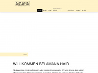 amana-hair.ch Webseite Vorschau