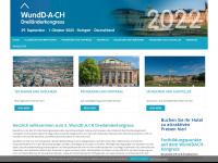 wunddach-kongress-2022.org Webseite Vorschau