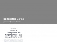 bonesetter.ch Webseite Vorschau
