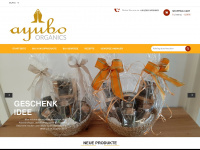 ayubo-organics.de Webseite Vorschau