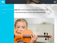 musictools.ch Webseite Vorschau