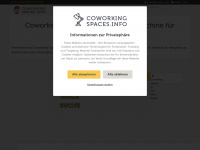 coworking-spaces.info Webseite Vorschau