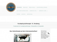 hundetherapie-amsberg.de Webseite Vorschau
