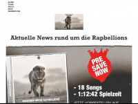 rapbellions.com Webseite Vorschau