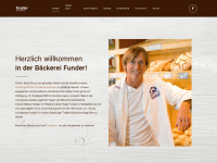 baeckerei-funder.at Webseite Vorschau