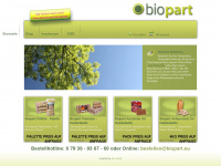 biopart.eu Webseite Vorschau