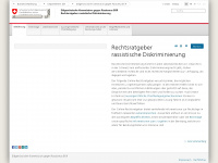 rechtsratgeber-rassismus.admin.ch Webseite Vorschau