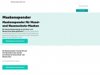 maskenspender.info Webseite Vorschau