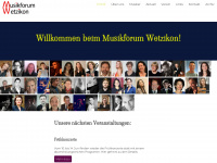 musikforum-wetzikon.ch Webseite Vorschau