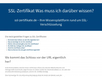 ssl-zertifikate.de Webseite Vorschau