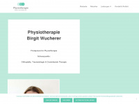 birgitwucherer-physio.at Webseite Vorschau
