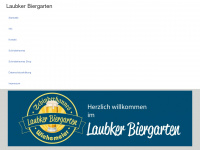 laubker-biergarten.de Webseite Vorschau