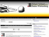 billard-bvbw.de Webseite Vorschau
