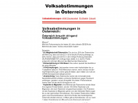 volksabstimmungen.at Webseite Vorschau