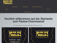 paulus-chormusical.de Webseite Vorschau
