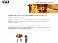 svs-schweisstechnik.de Webseite Vorschau