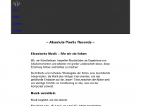 absolute-poetic-records.com Webseite Vorschau